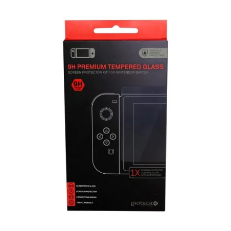 Gioteck - 9H Premium Tempered Glass Screen Protector Kit for Nintendo Switch | 812313010634