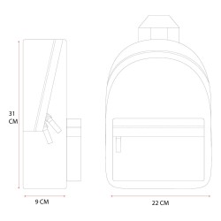 Lilo & Stitch sac à dos Little Friends 31 cm | 8712645312166