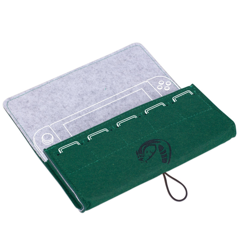Freaks And Geeks - Felt Carrying Pouch for Nintendo Switch "Harry Potter – Slytherin"