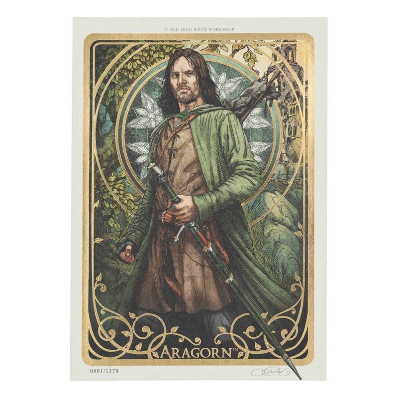Le Seigneur des Anneaux impression Art Print Aragorn Art Card 14 x 21 cm Limited Edition | 9420024747377