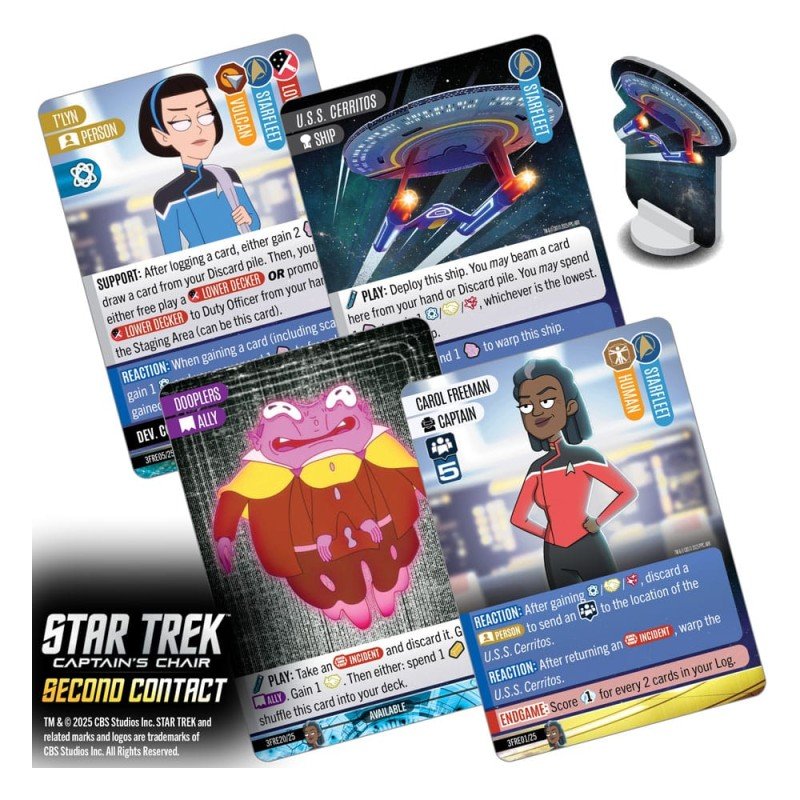 Star Trek: Captain's Chair Card Game Second Contact *English Version* | 0634482876350