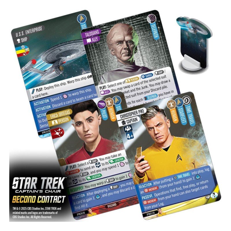Star Trek: Captain's Chair Card Game Second Contact *English Version* | 0634482876350