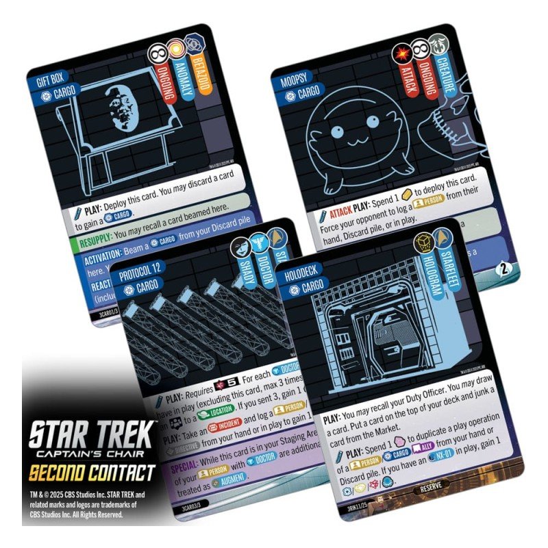 Star Trek: Captain's Chair Card Game Second Contact *English Version* | 0634482876350