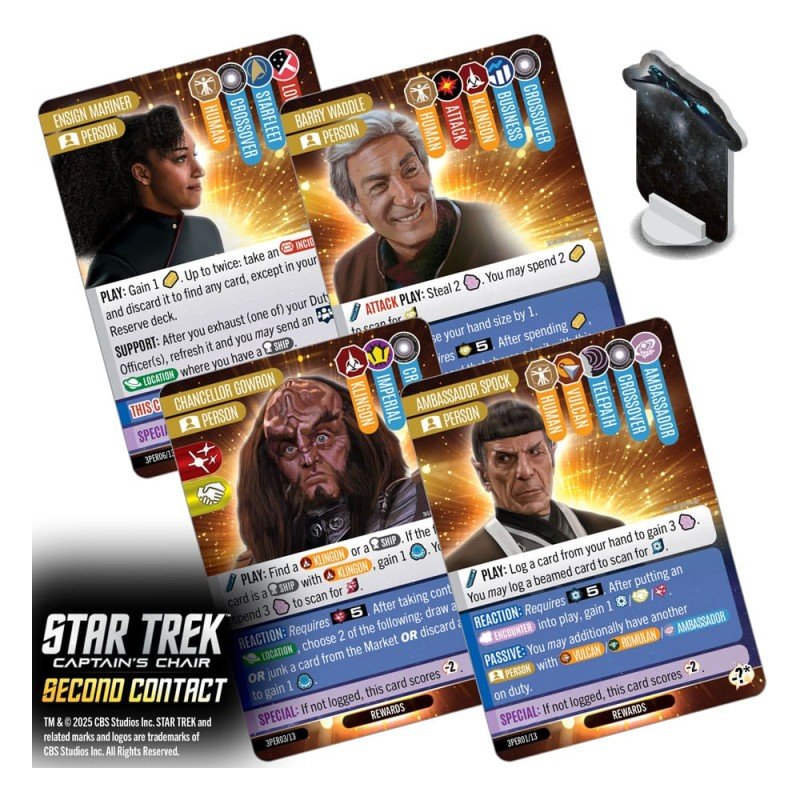 Star Trek: Captain's Chair Card Game Second Contact *English Version* | 0634482876350