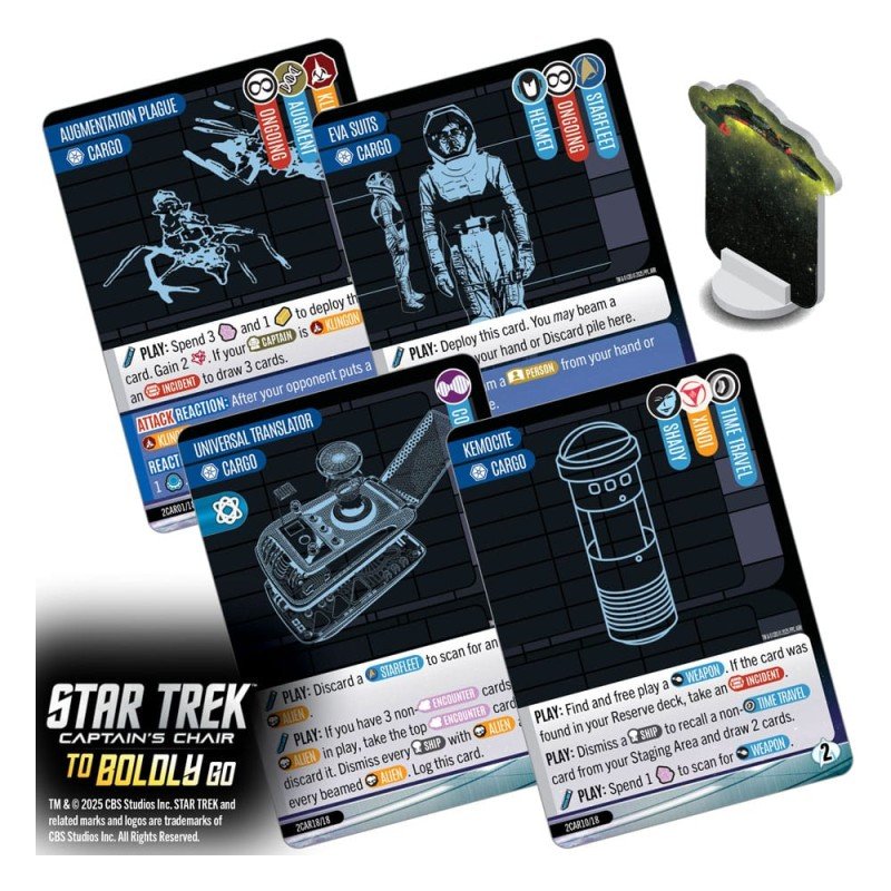 Star Trek: Captain's Chair Card Game To Boldly Go *English Version* | 0634482876459