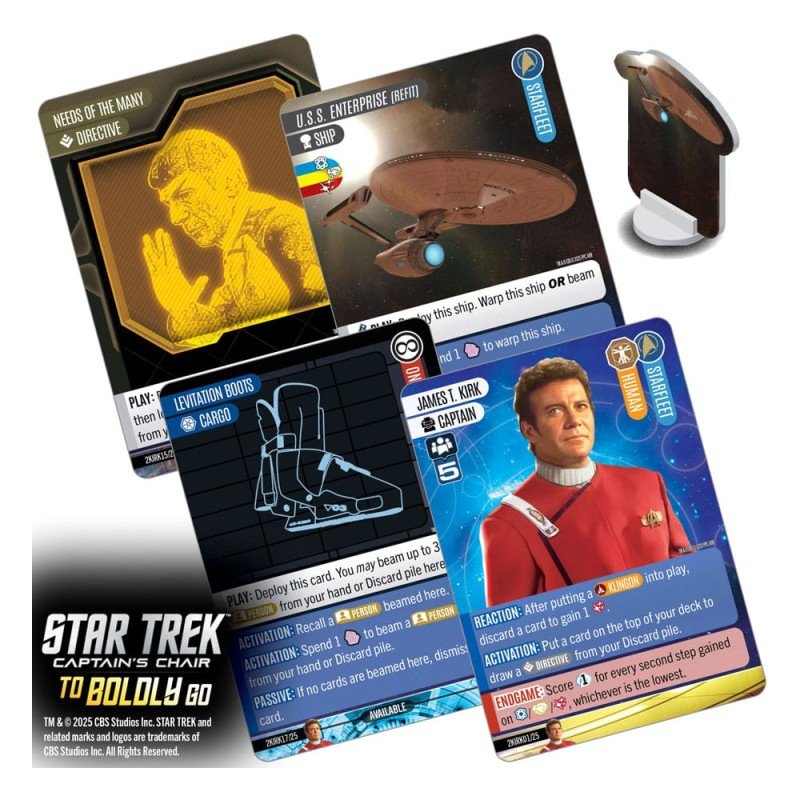 Star Trek: Captain's Chair Card Game To Boldly Go *English Version* | 0634482876459