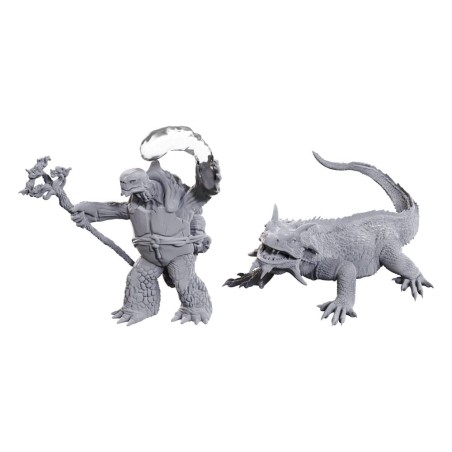 D&D Nolzur's Marvelous Miniatures à peindre Tortle Druid & Wild Shape Giant Lizard | 0634482907078