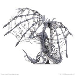 D&D Nolzur's Marvelous Miniatures Unpainted Miniatures Black Dracolich 30 cm | 0634482907979