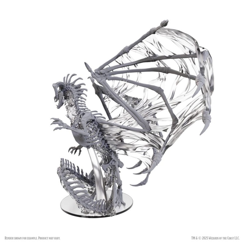 D&D Nolzur's Marvelous Miniatures à peindre Black Dracolich 30 cm | 0634482907979