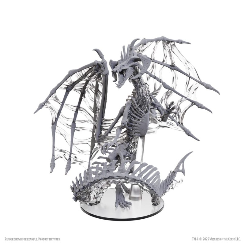 D&D Nolzur's Marvelous Miniatures à peindre Black Dracolich 30 cm | 0634482907979