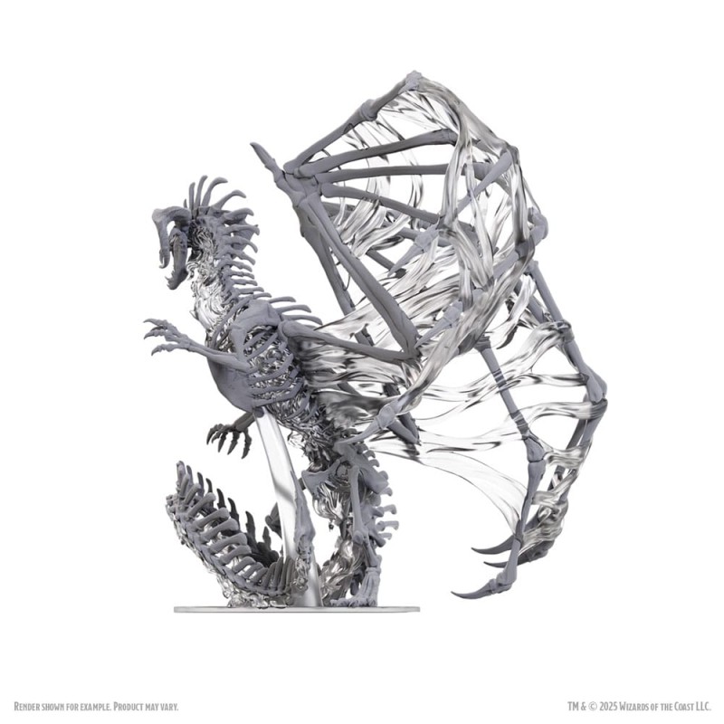 D&D Nolzur's Marvelous Miniatures à peindre Black Dracolich 30 cm | 0634482907979