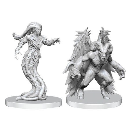 Pathfinder Deep Cuts miniatures à peindre Gylou (Handmaiden Devil) & Ferrugon (Rust Devil) | 0634482908372