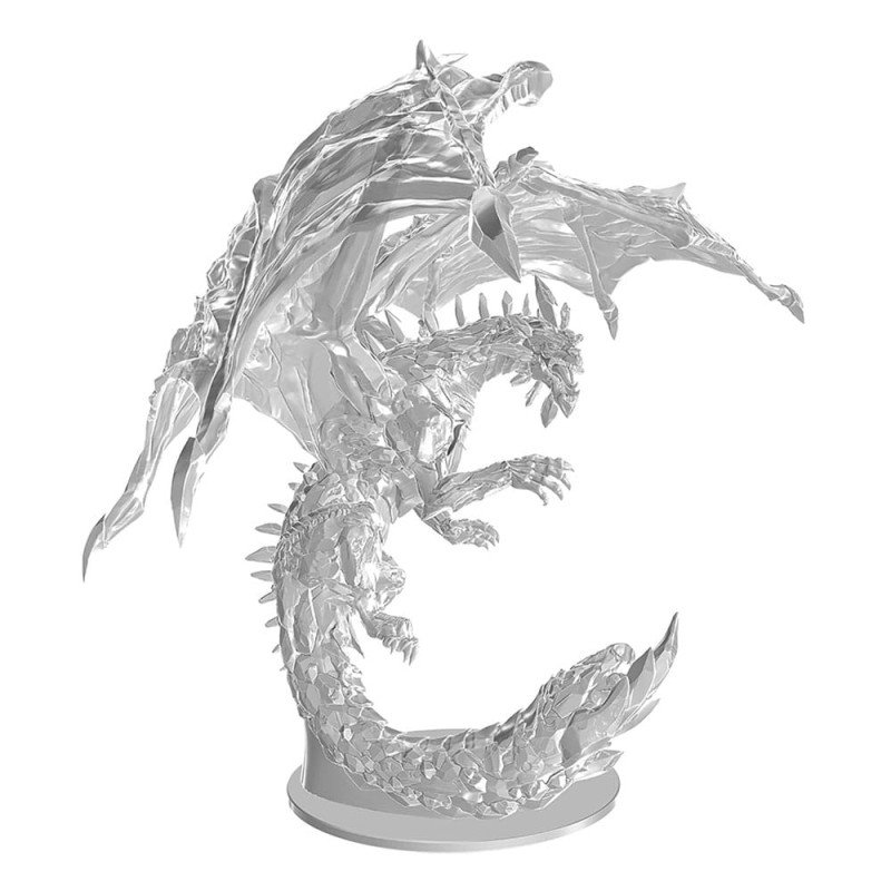 D&D Nolzur's Marvelous Miniatures Unpainted Miniatures Adult Amethyst Dragon 38 cm | 0634482908648