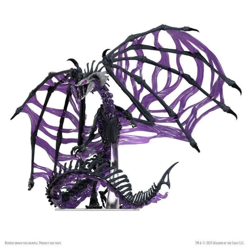 D&D Icons of the Realms Boxed prepainted Miniatures Black Dracolich 30 cm | 0634482963227