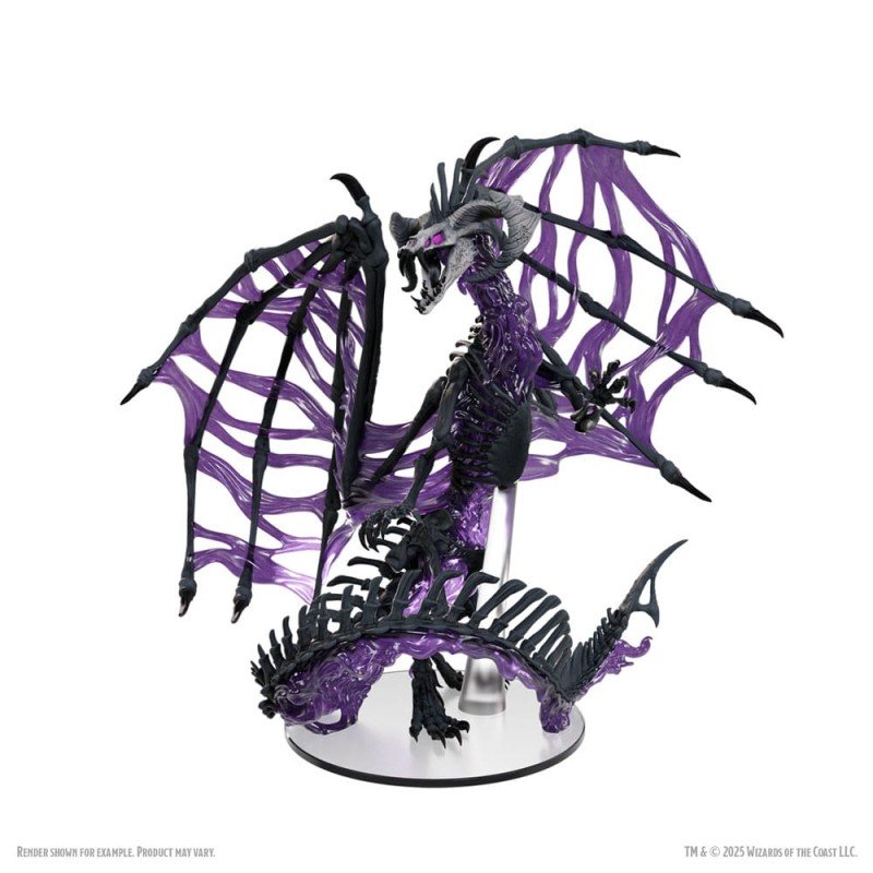 D&D Icons of the Realms Boxed prepainted Miniatures Black Dracolich 30 cm | 0634482963227