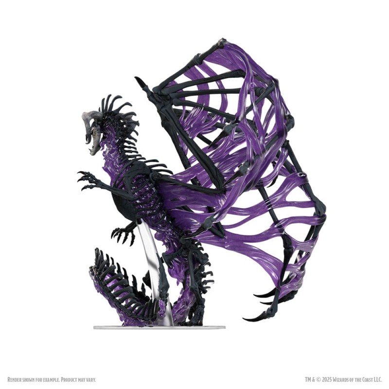D&D Icons of the Realms Boxed prepainted Miniatures Black Dracolich 30 cm | 0634482963227