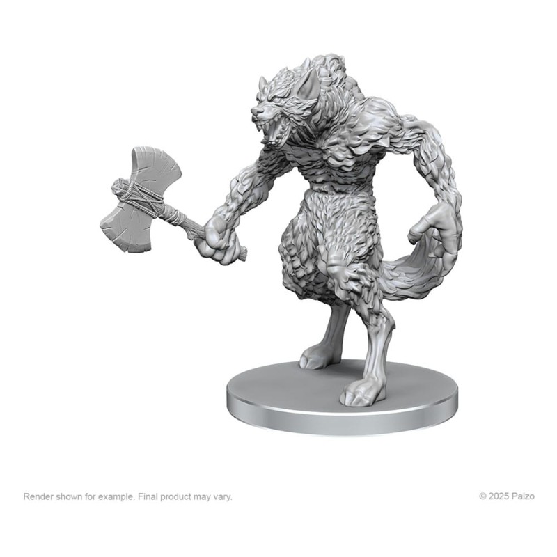 Pathfinder Deep Cuts Unpainted Miniatures Werewolf & Wereboar | 0634482975831
