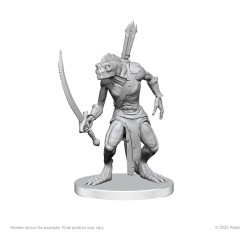 Pathfinder Deep Cuts Unpainted Miniatures Xulgath Skirmisher & Stoneliege | 0634482975848