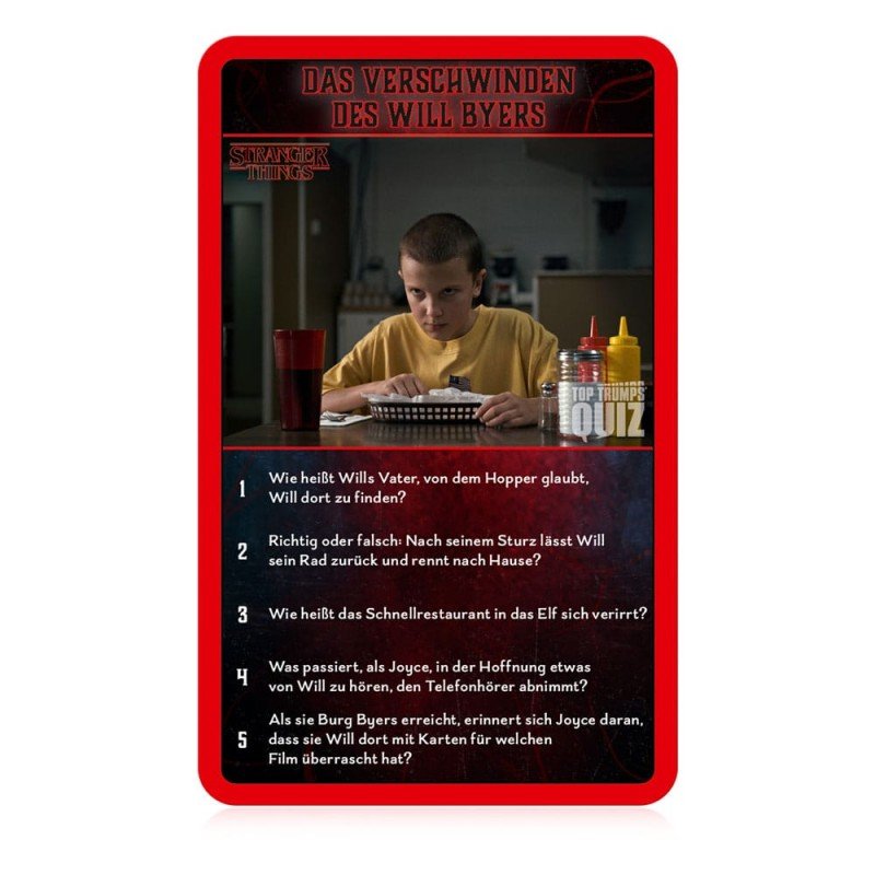 Stranger Things jeu de cartes Top Trumps Quiz *ALLEMAND* | 5036905056793