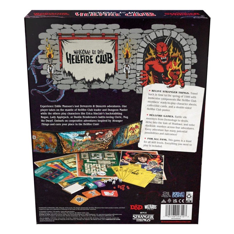 Dungeons & Dragons jeu de plateau Stranger Things: Welcome to the Hellfire Club *ANGLAIS* | 0195166293103