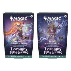 Magic the Gathering Lorwyns Finsternis présentoir decks Commander (4) *ALLEMAND*