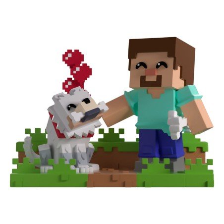 Minecraft Vinyl Figure Taming a Wolf 10 cm | 0810190430965