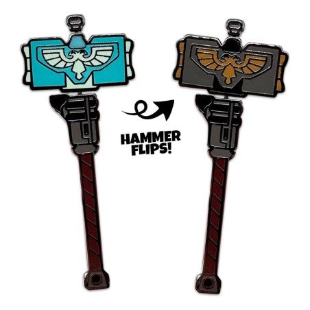 Space Marine 2 pin Thunder Hammer 5 cm 