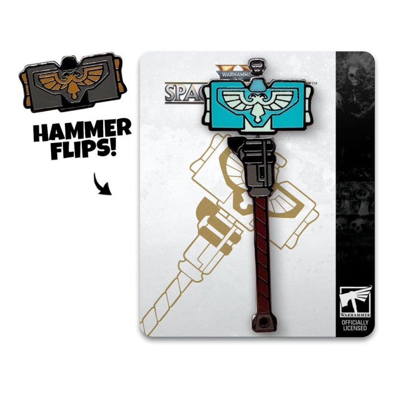 Space Marine 2 Pin Badge Thunder Hammer 5 cm | 0810190433805