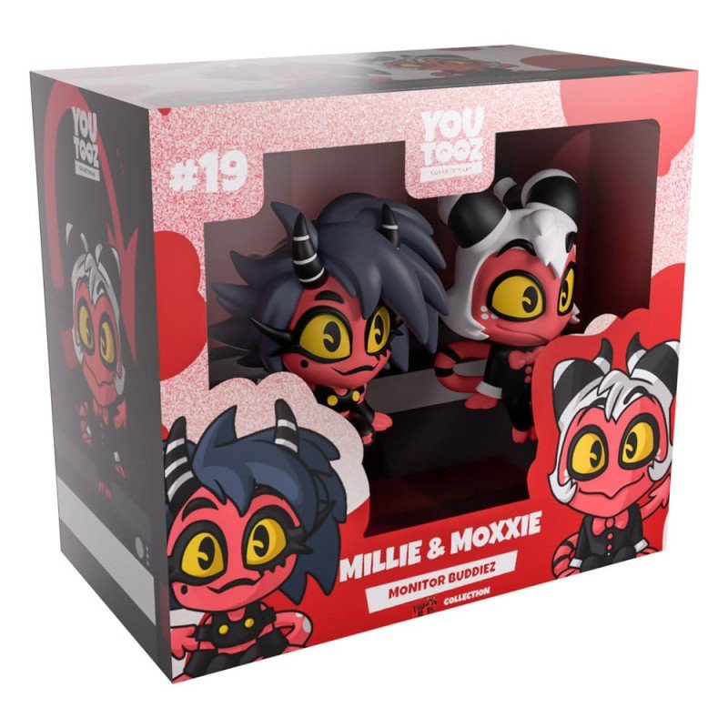 Helluva Boss Vinyl figurines Millie & Moxxie Monitor Buddiez | 0810190435021