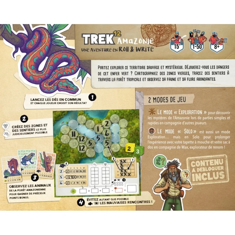 jeu : Trek 12 - Amazonie
éditeur : Lumberjacks
version française