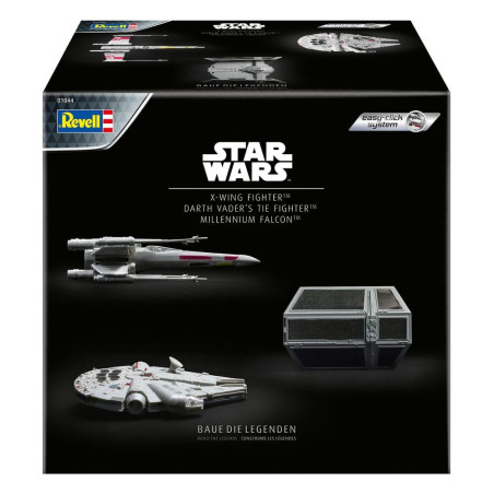 Star Wars - Calendrier de l'avent - Millennium Falcon, X-Wing Fighter, Darth Vader's Tie Fighter