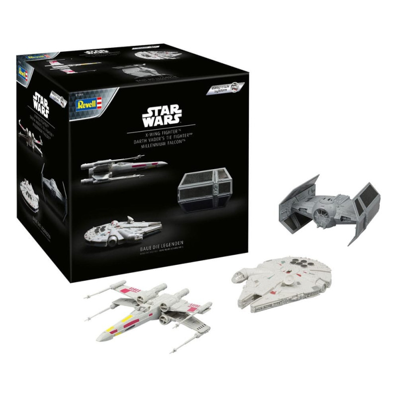 Star Wars - adventskalender - Millennium Falcon, X-Wing Fighter, Darth Vader's Tie Fighter