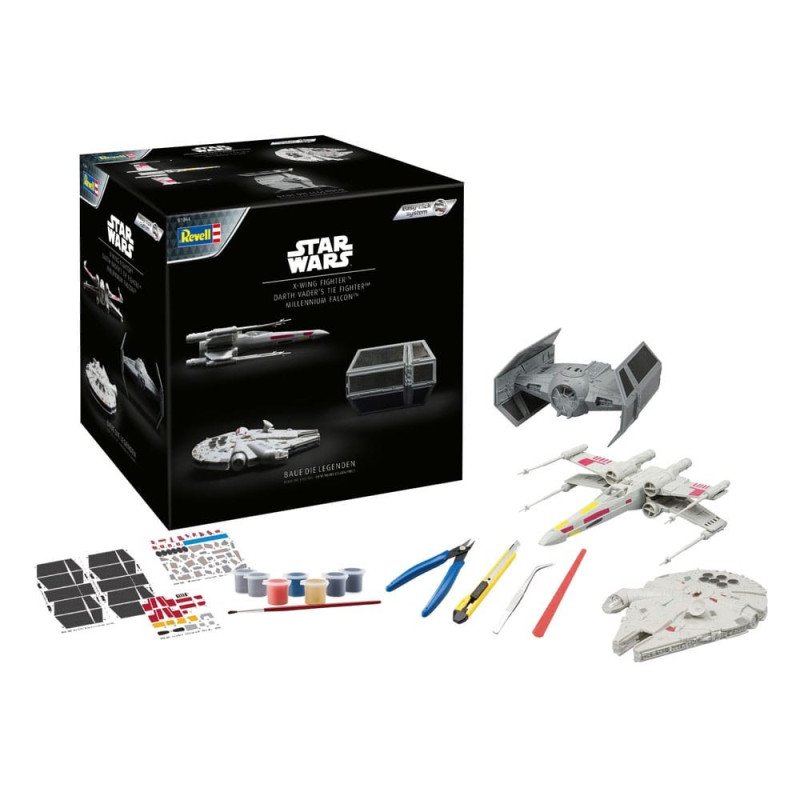 Star Wars - Calendrier de l'avent - Millennium Falcon, X-Wing Fighter, Darth Vader's Tie Fighter