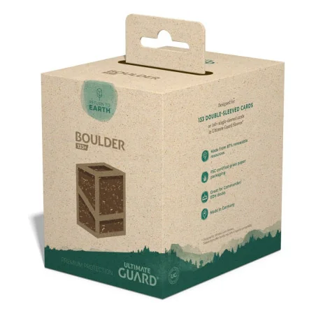 Ultimate Guard Return To Earth Boulder Deck Case 133+ taille standard Marron | 4056133025195