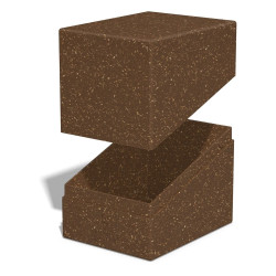 Ultimate Guard Return To Earth Boulder Deck Case 133+ taille standard Marron