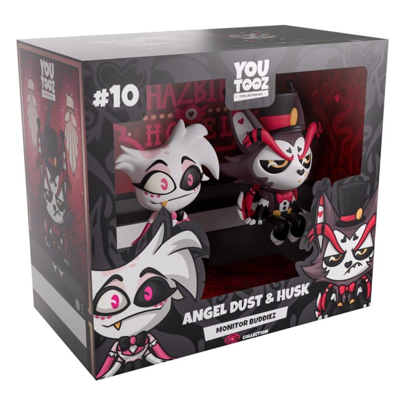 Hazbin Hotel Vinyl Figures Angel Dust & Husk Monitor Buddiez | 0810163658020