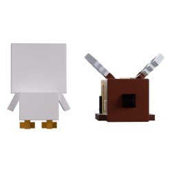 Minecraft Vinyl Figures Bee and Chicken Monitor Buddiez | 0810163659720