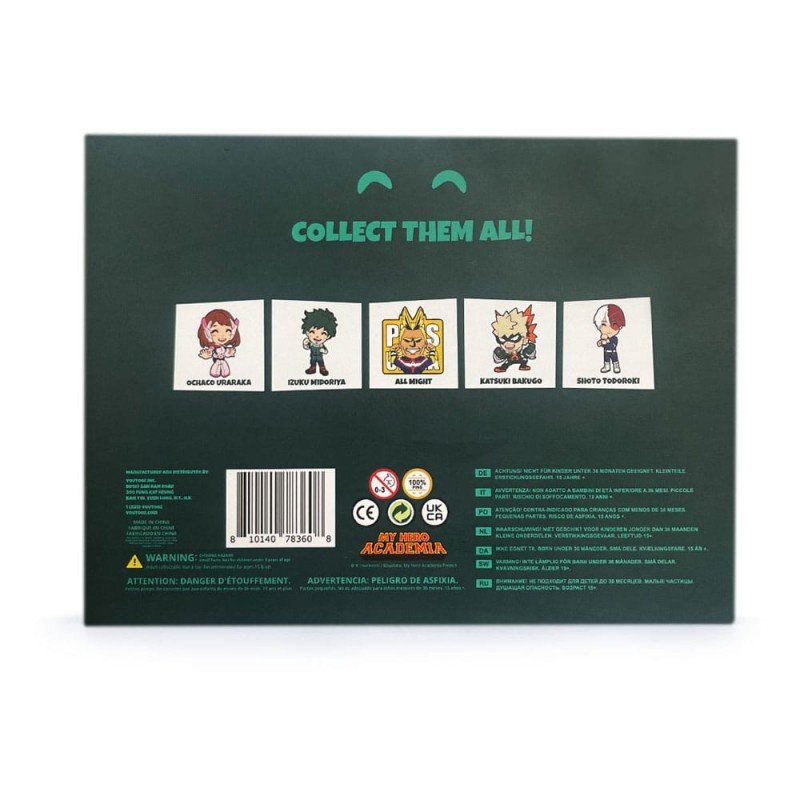My Hero Academia présentoir pin's Set 5 cm (6) | 0810140783608