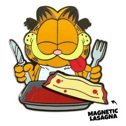 Garfield Pin Badge Disco Garfield Lasagna Dinner 5 cm | 0810140789471
