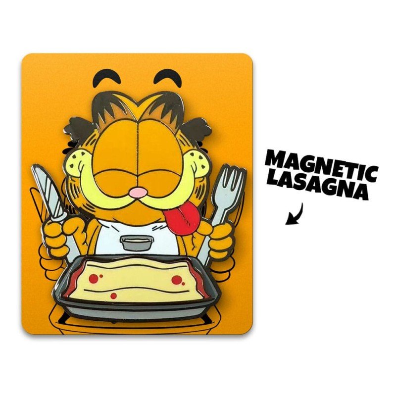 Garfield Pin Badge Disco Garfield Lasagna Dinner 5 cm | 0810140789471