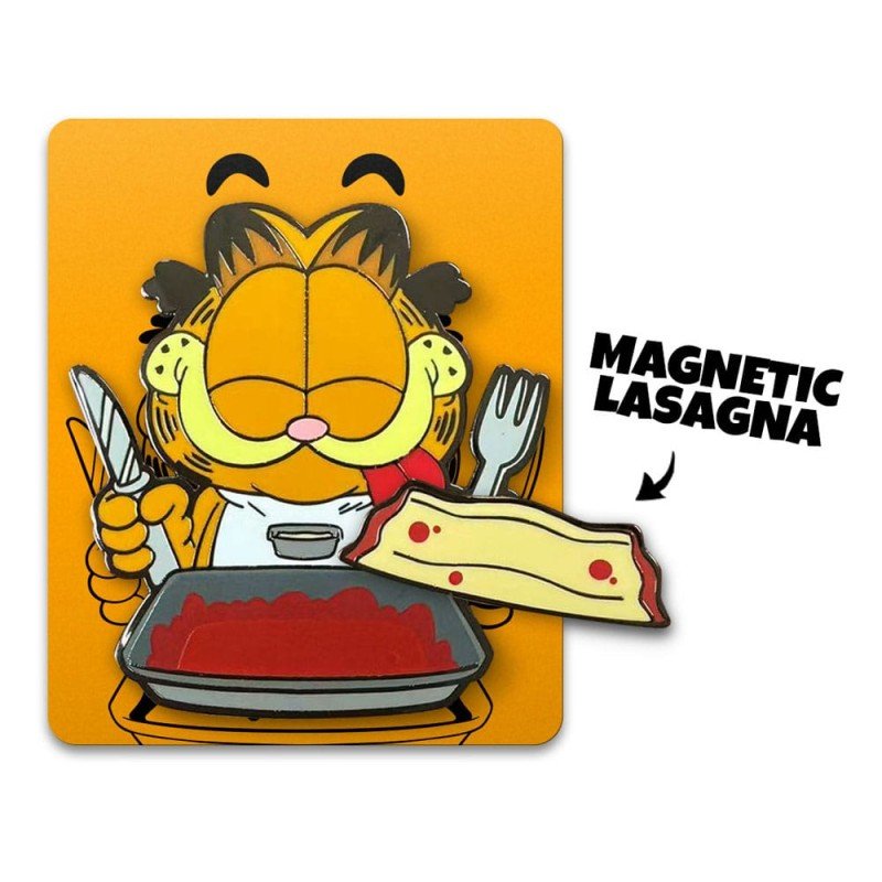 Garfield Pin Badge Disco Garfield Lasagna Dinner 5 cm | 0810140789471
