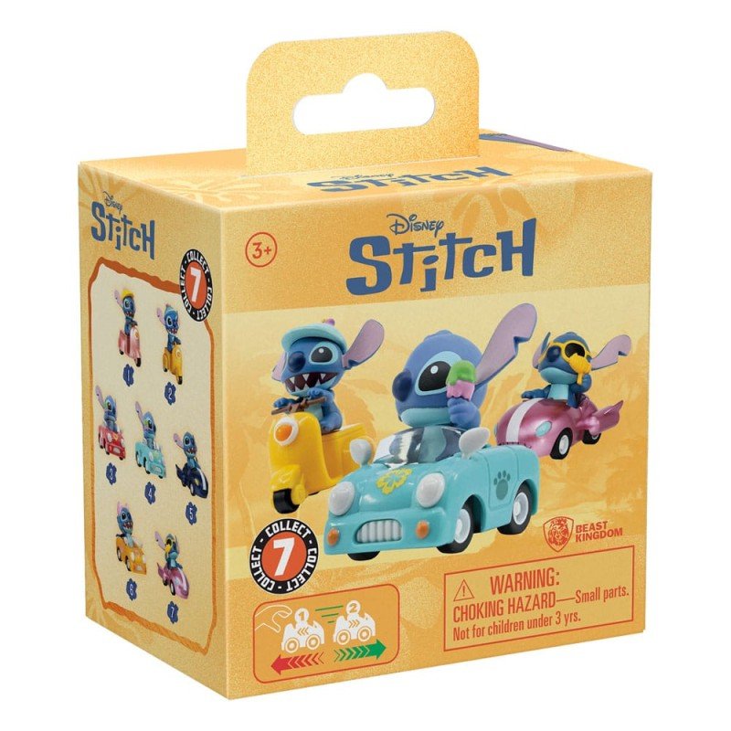 Lilo & Stitch assortiment véhicules à friction avec figurine Zoom Hero Stitch (Blind Box Ver.) (12) | 4895217557586