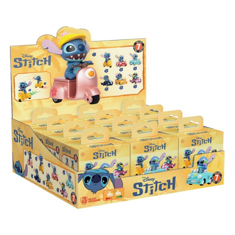 Lilo & Stitch assortiment véhicules à friction avec figurine Zoom Hero Stitch (Blind Box Ver.) (12) | 4895217557586