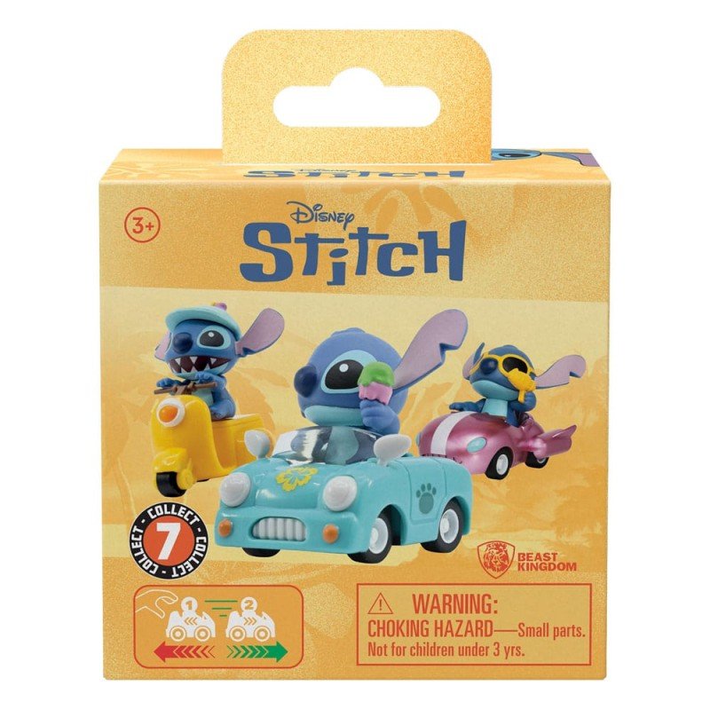 Lilo & Stitch assortiment véhicules à friction avec figurine Zoom Hero Stitch (Blind Box Ver.) (12) | 4895217557586