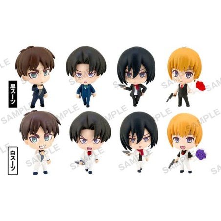 Attack On Titan assortiment figurines mini PVC Shirokuro Vol. 1 4 cm (12) | 4895217593263