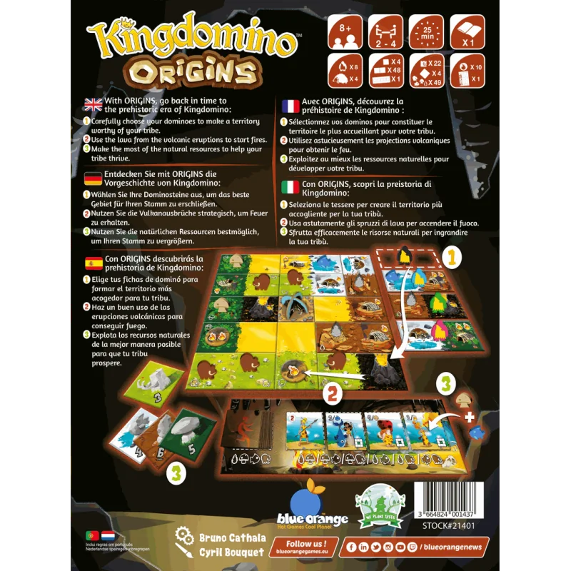 Spel: Kingdomino Origins
Uitgever: Blue Orange
Engelse versie