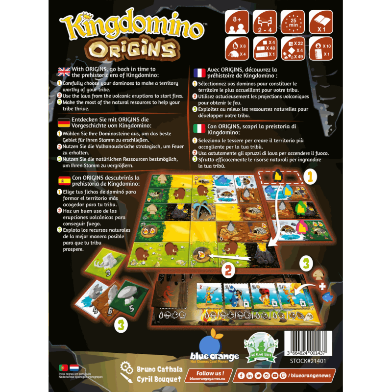 jeu : Kingdomino Origins
éditeur : Blue Orange
version française