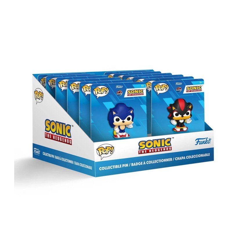 Sonic - The Hedgehog by Loungefly PVC Pins Blind Box Pixar Collection PDQ Display (12) | 0889698878678