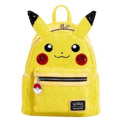 Pokemon by Loungefly Mini Backpack World 1-1 Sequin Pikachu Cosplay | 0671803460041
