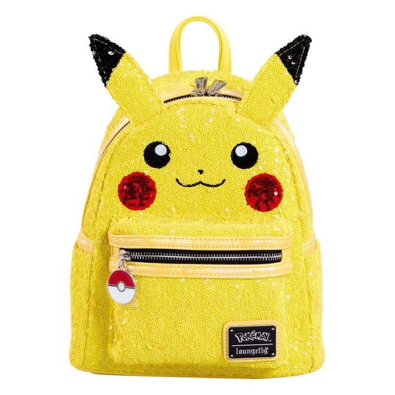 Pokemon by Loungefly Mini Backpack World 1-1 Sequin Pikachu Cosplay | 0671803460041